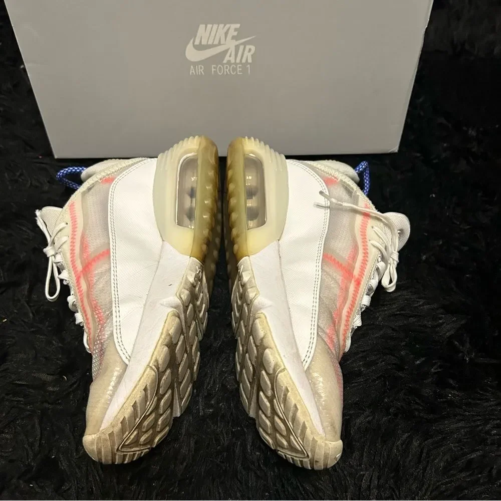 NIKE Air Max 2090 'White Flash Crimson' lace up shoes sneakers women’s 7.5